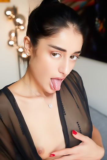 Ara Mix Tempts With Upskirt Striptease And Passionate Masturbation On The Couch
